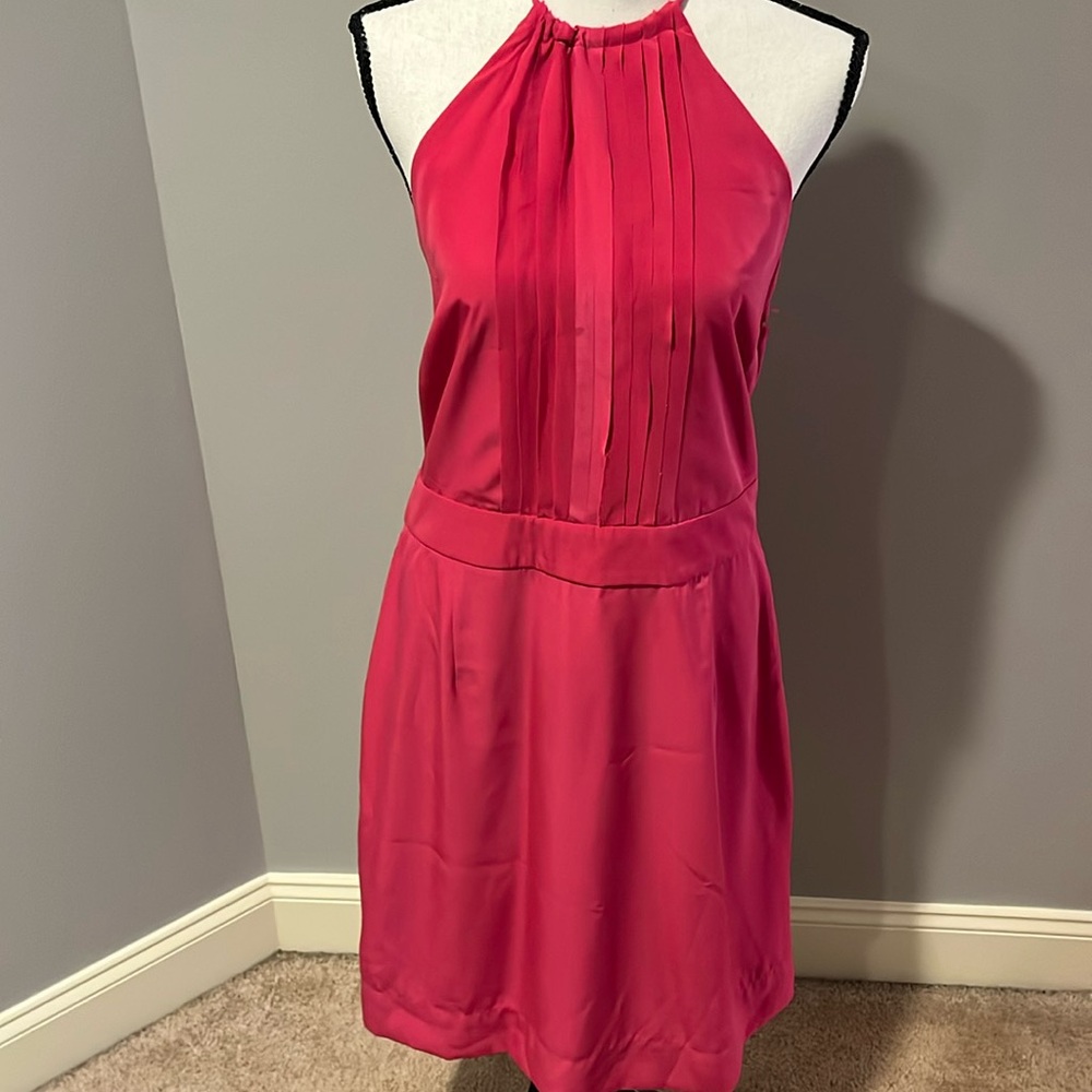 Banana Republic Pink Halter Backless Sundress